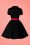 Dolly and Dotty - 50s Sherry Roses Diner Dress in Black 7