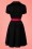 Dolly and Dotty - 50s Sherry Roses Diner Dress in Black 6