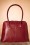 VaVa Vintage - Classic Bag Années 70 en Cuir véritable Rouge cerise