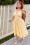 50s Margita Daisy Swing Dress in Yellow