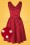 Dolly and Dotty - Wendy Polkadot Swing-Kleid in Rot 2