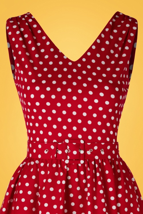 Dolly and Dotty - Wendy Polkadot swingjurk in rood 3
