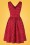 Dolly and Dotty - 50s Wendy Polkadot Swing Dress in Red 6