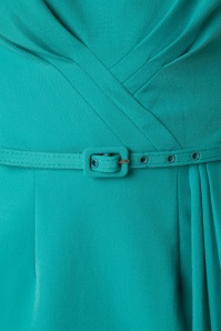 Stop Staring! - 40s Timeless Pencil Dress in Turquoise 5