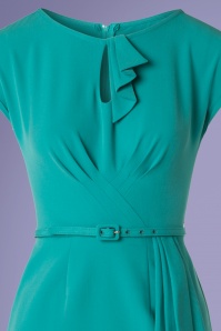 Stop Staring! - Timeless Pencil Dress Années 40 en Turquoise 4