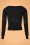 King Louie - 50s Boatneck Cottonclub Top in Black 3