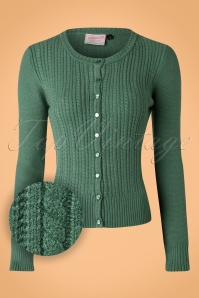 Banned Retro - 40s Dream On Cardigan in Vintage Green