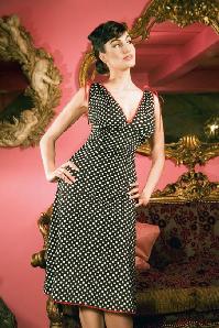 Pinup Couture - Anna Dots Black dress  4
