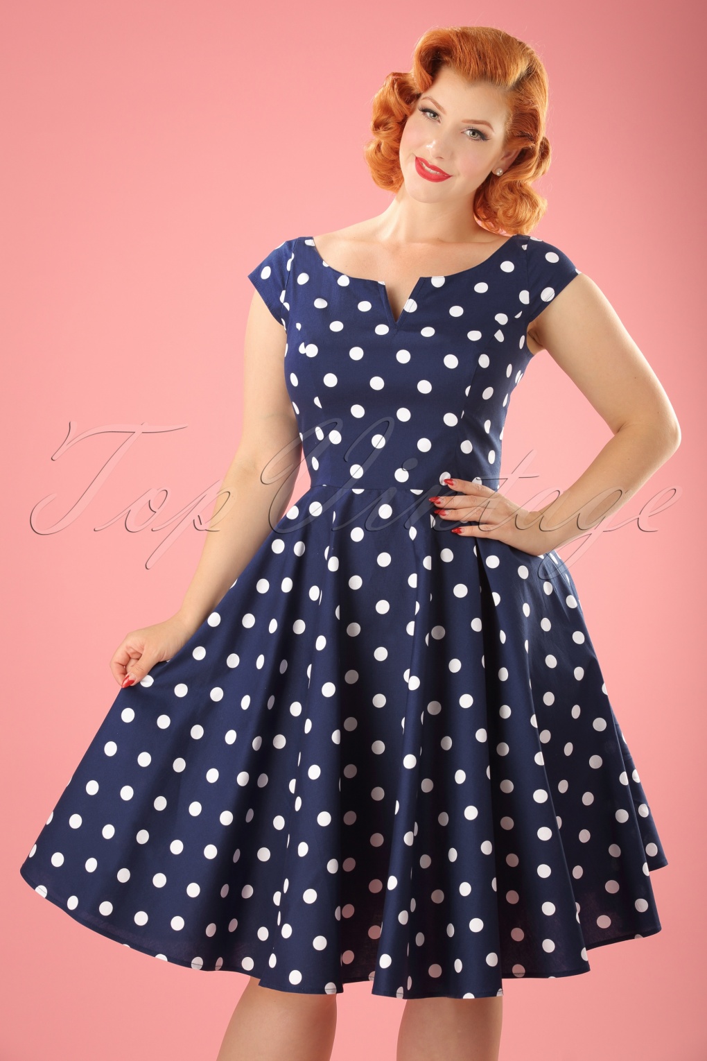 Vintage Polka Dot Dresses 50s Spotty and Ditsy Prints