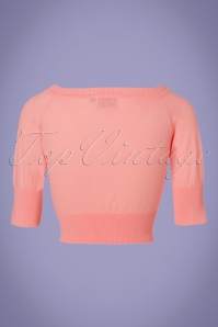 Banned Retro - 50s Raven Cardigan in Light Pink 4
