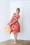 Victory Parade - TopVintage Exclusive ~ Flamingo Swing Dress Années 50 en Rose 7
