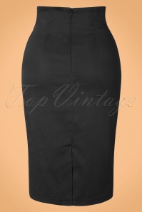 Dolly and Dotty - 50s Falda Pencil Skirt in Black 3