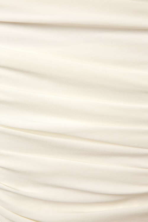 Pinup Couture - Monica Dress Années 50 en Antique Off White from Laura Byrnes Black Label 6