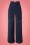 40s Nicolette High Waisted Swing Trousers in Navy