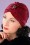 Vixen - 20s Viola Velvet Turban Hat in Red 