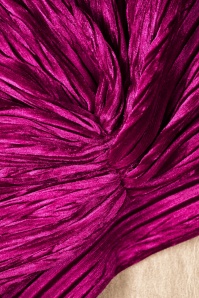 Vixen - Altviool fluwelen tulbandhoed in roze 3