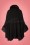 Vixen - Agatha Faux Fur Cape Coat Années 50 en Noir 5