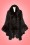Vixen - Agatha Faux Fur Cape Coat Années 50 en Noir 4