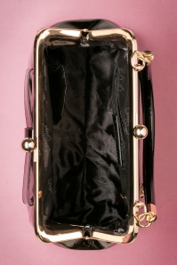 Banned Retro - 50s American Vintage Patent Bag in Black 3