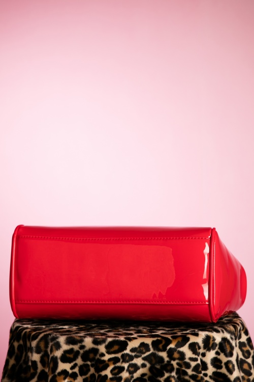 Banned Retro - 50s American Vintage Patent Bag in Red 5