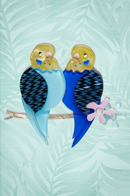 Erstwilder - Best Budgies Brooch Années 60