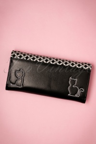 Banned Retro - 50s Godiva Wallet in Black and White 5