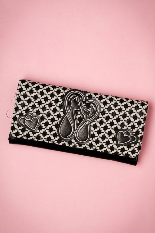 Banned Retro - 50s Godiva Wallet in Black and White