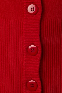 Banned Retro - 50s Dolly Cardigan in Bright Red 3