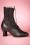 Miss L-Fire - 40s Frida Lace Up Booties in Black 3