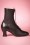 Miss L-Fire - Frida Lace Up Booties Années 40 en Noir 4