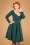 Nicky Doll Dress Années 50 en Vert Canard