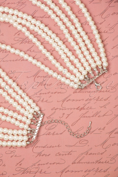 Darling Divine - Darlene Glamorous Pearl Necklace Années 50 3