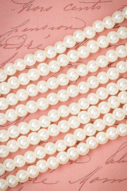 Darling Divine - Darlene Glamorous Pearl Necklace Années 50 2