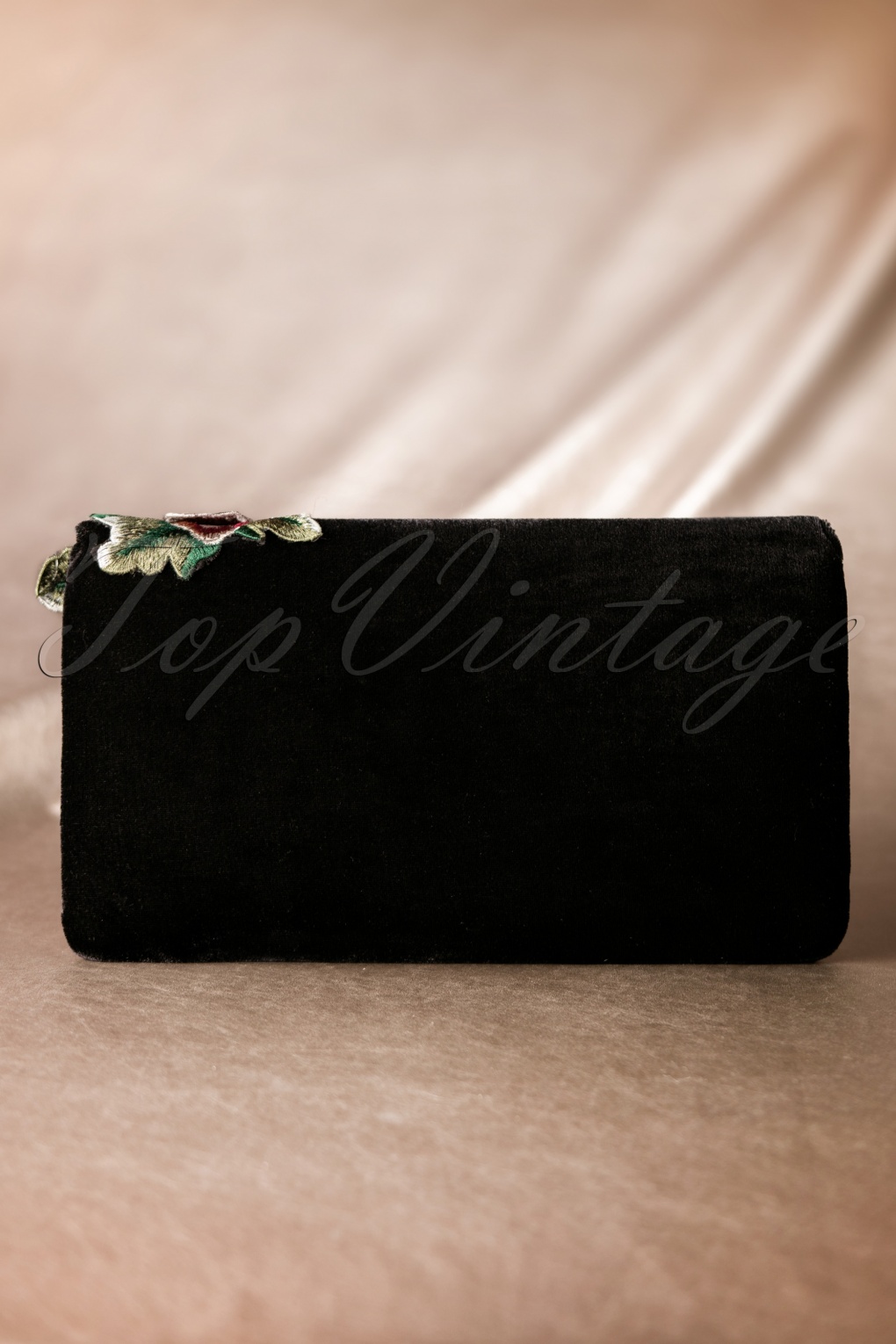 black floral clutch