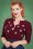 Collectif Clothing - Luana Vintage Polka Dot Blouse in Sage