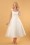 Vixen - Betsy Bridal Swing Dress Années 50 en Blanc