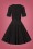 Unique Vintage Black and White Polkadot Swing Dress 102 14 20002 20161003 0013w