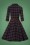 Miss Candyfloss - 50s Brianna Tartan Swing Dress in Navy and Wine 8