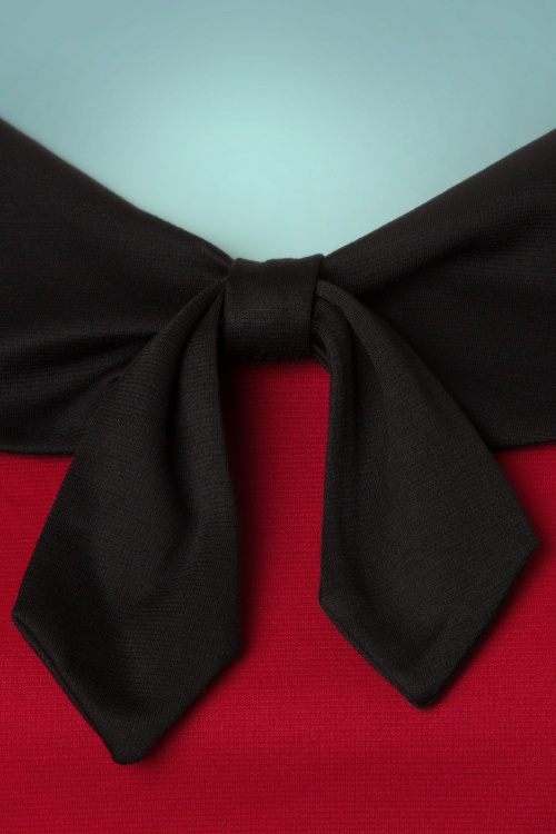 Steady Clothing - Betsy stropdastop in rood en zwart 3