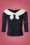 Steady Clothing - TopVintage exclusive ~ Betsy Tie Top Années 50 en Bleu Marine et Crème