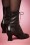 Miss L-Fire - 40s Frida Lace Up Booties in Black 5