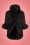 Vixen - 50s Annie Faux Fur Cape in Black 2