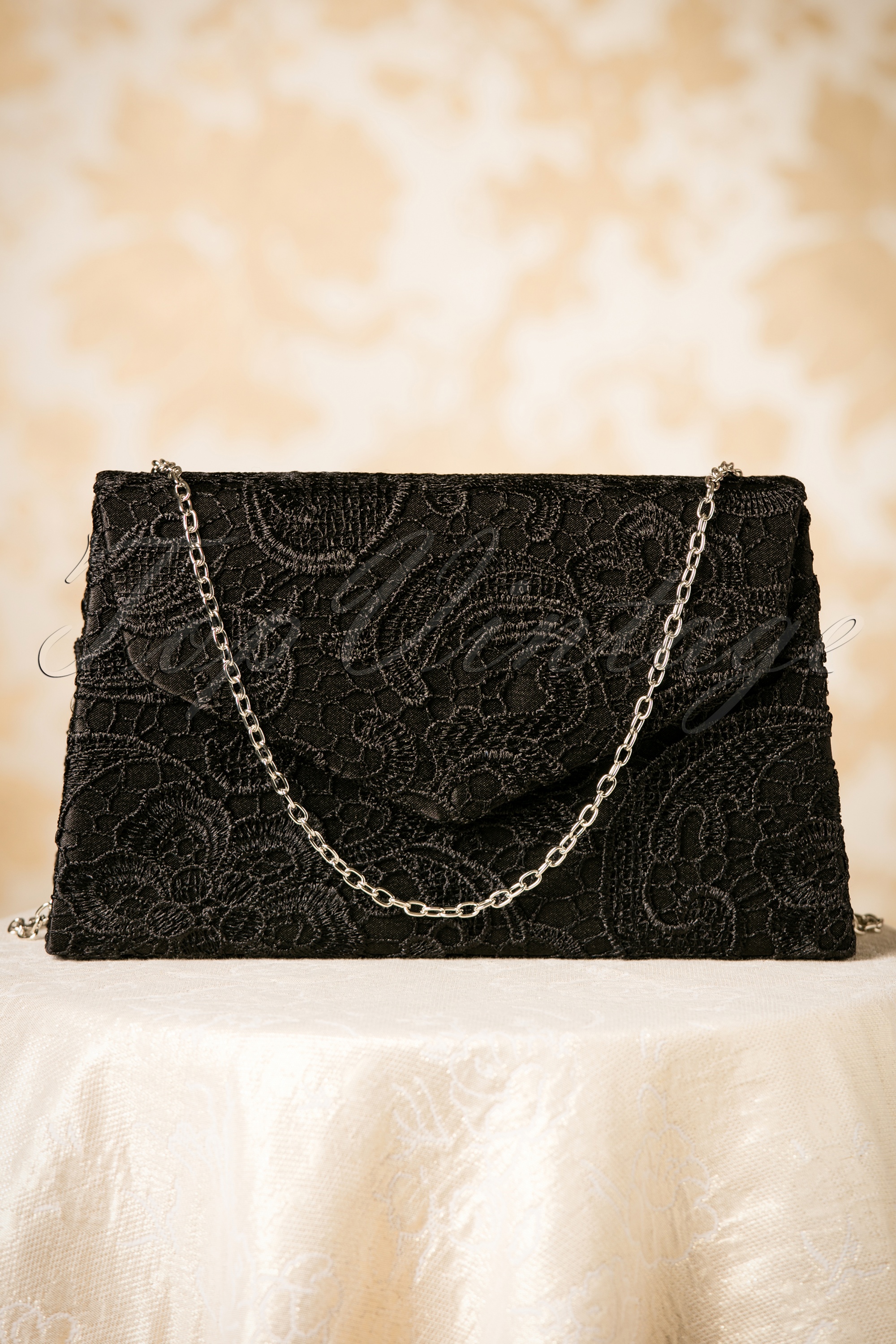 Darling Divine - Elegante avondclutch met zwart kant 2