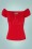 Collectif Clothing Dolores Plain Bengaline Top 10348 20160602 0001W