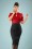 Collectif Clothing 50s Fiona Pencil Skirt in Black