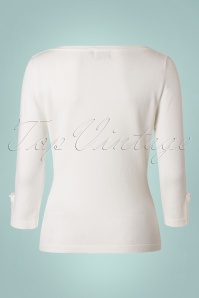 Banned Retro - 50s Addicted Sweater in Ivory 4