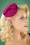 Sombrero de Candice de los años 50 en magenta