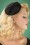 Sombrero de Candice de los años 50 en negro