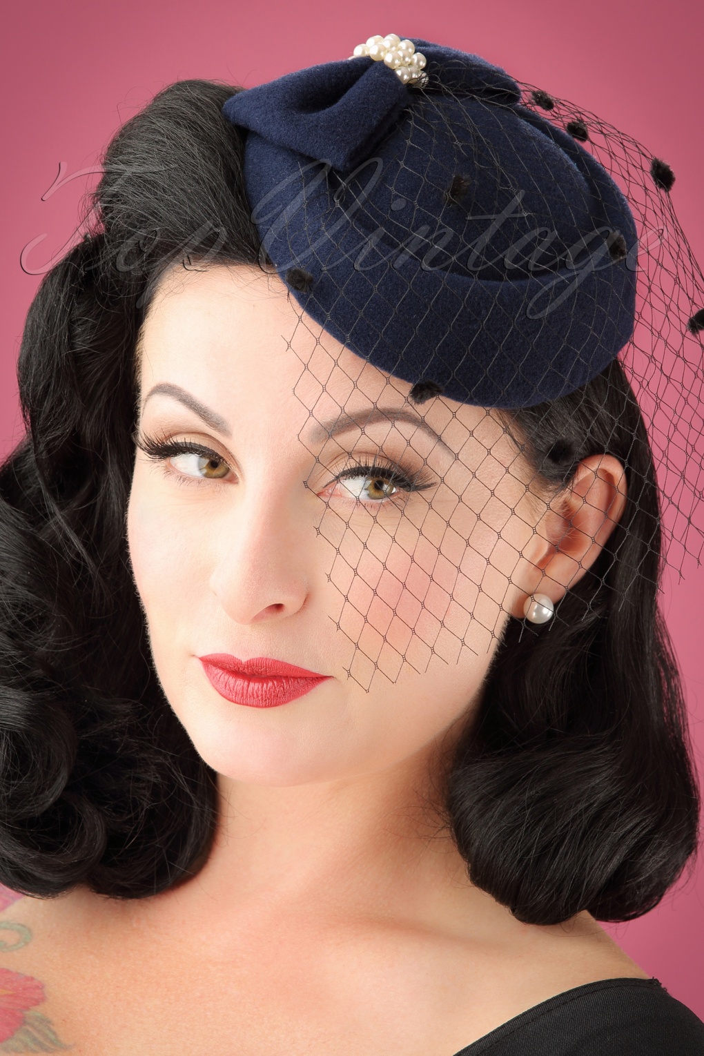 Judy Hat Ann Es 50 En Bleu Marine   119352 Banned Judy Hat In Navy 201 31 22219 01W Full 