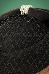 Banned Retro - Judy-hoed in zwart 2